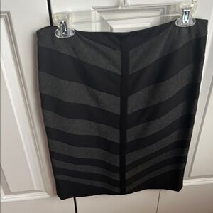 White House Black Market Black and Gray Pencil Skirt